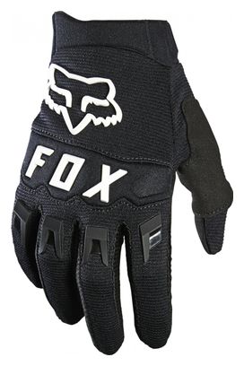 Paar Kinder Fox Dirtpaw Long Gloves Schwarz / Weiß