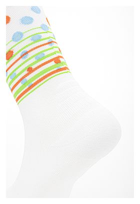 Chaussettes Vertical Mountain Festive Energy Blanc/Bleu