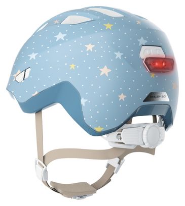 Abus Smiley 3.0 Flace LED-Kinderhelm, blau