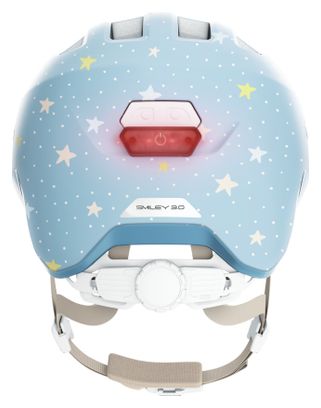 Abus Smiley 3.0 Flace LED-Kinderhelm, blau