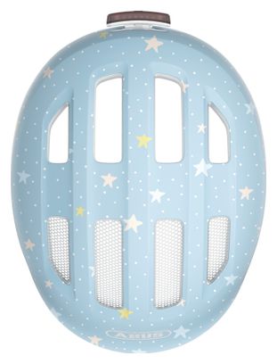 Abus Smiley 3.0 Flace LED-Kinderhelm, blau