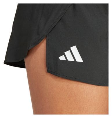 Short Splité adidas adizero Split Noir Femme