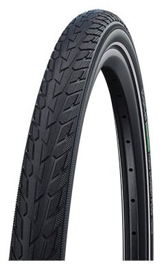 Pneu Schwalbe Road Cruiser Plus 20'' Tubetype Rigide PunctureGuard Green Compound Flancs Reflex E-Bike E-25