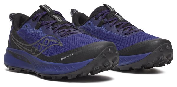 Saucony Peregrine 15 GTX Blauw/Zwart Herenschoenen