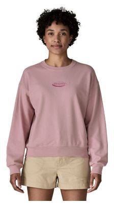 Sudadera de manga larga Patagonia '95 Oval Logo Daily Crew Violeta Mujer