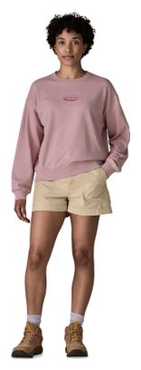Sudadera de manga larga Patagonia '95 Oval Logo Daily Crew Violeta Mujer