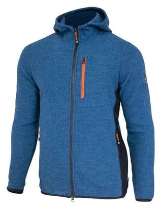 Ivanhoe hoodie Valle Hood Bleu électrique pour homme en laine-Bleu