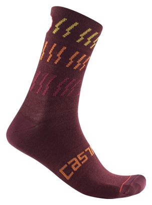 Paar Castelli Mid Winter 18 Socken Rot