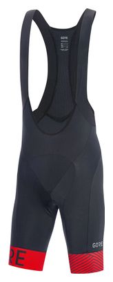 Gore Wear C5 Optiline Bib Shorts Zwart Rood