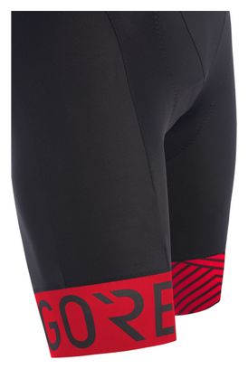 Culotte con tirantes Gore Wear C5 Optiline negro rojo
