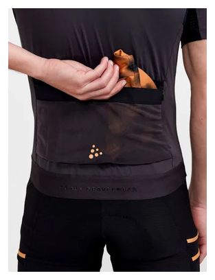Maillot de manga corta Craft Pro Gravel Negro
