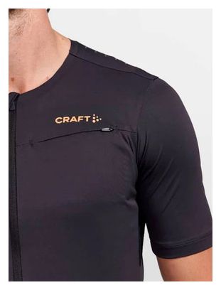 Maillot de manga corta Craft Pro Gravel Negro