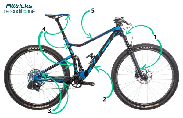 Refurbished Produkt - Mountainbike All-Suspend Kaiser K-One FS Sram XX1 Eagle AXS 12V Blau/Violett 2021