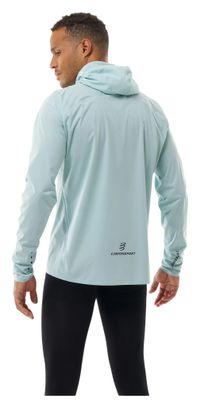 Giacca impermeabile Compressport Tempest blu da uomo