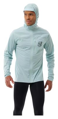 Giacca impermeabile Compressport Tempest blu da uomo