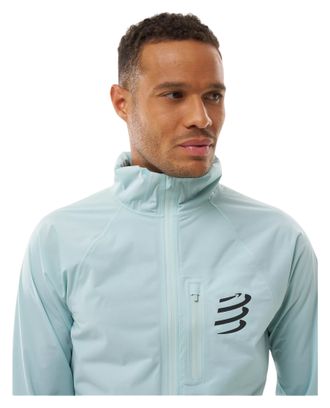 Giacca impermeabile Compressport Tempest blu da uomo