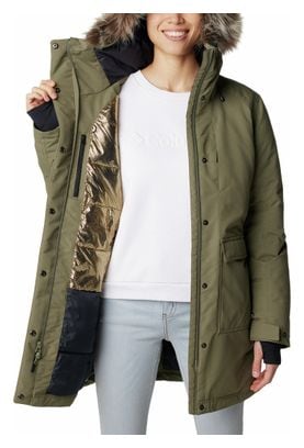 Columbia Little Si Parka Impermeable Mujer Verde