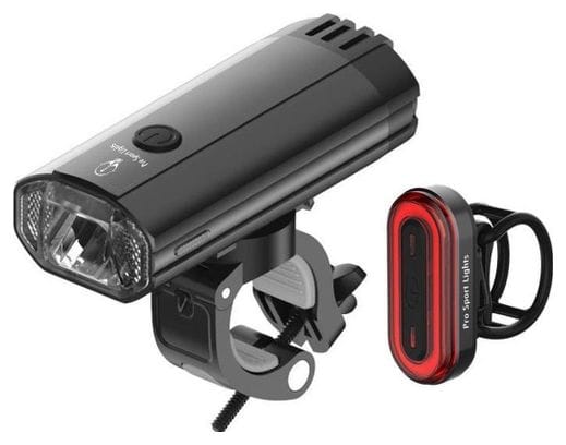 1200 et 100 Lumen Set De Lumières Pour Vélo - USB Rechargeable