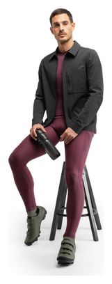 Surchemise été cyclisme gravel homme Stoneway Black Noir