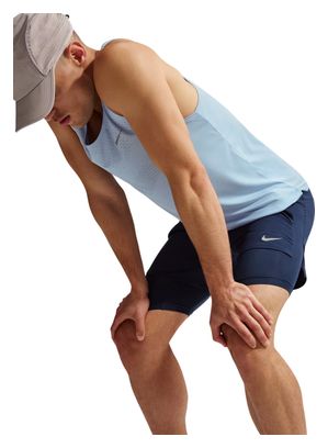 Pantaloncini 2 in 1 Nike Stride 5in blu da uomo