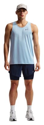Pantaloncini 2 in 1 Nike Stride 5in blu da uomo