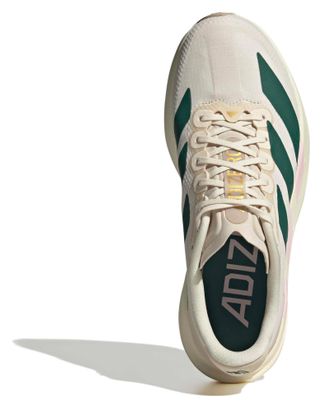 Adidas Adizero Evo SL Woven hardloopschoenen voor dames, wit/groen/roze