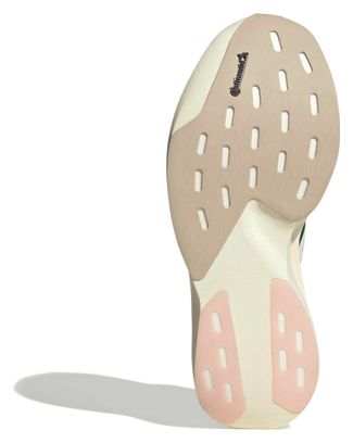 Adidas Adizero Evo SL Woven hardloopschoenen voor dames, wit/groen/roze