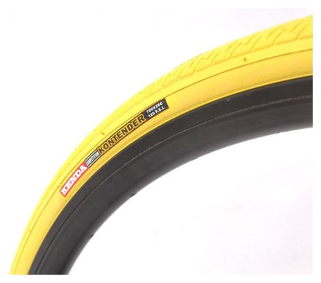 Pneu Vélo Route KENDA Kountach K1092 – 700x23C – Plian – Noir/Rouge