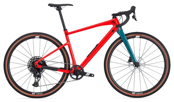 BMC URS Two Gravel Bike Sram Apex eTap AXS/X1 Eagle AXS 12S 700 mm Neon Red