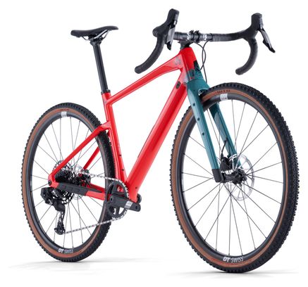 BMC URS Two Gravel Bike Sram Apex eTap AXS/X1 Eagle AXS 12S 700 mm Neon Rot