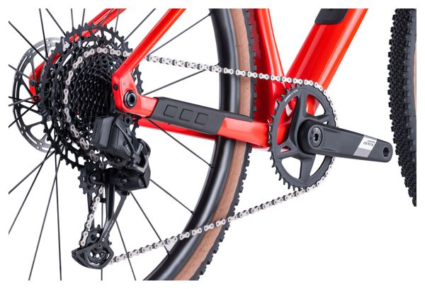 Vélo de Gravel BMC URS Two Sram Apex eTap AXS/X1 Eagle AXS 12V 700 mm Rouge Neon