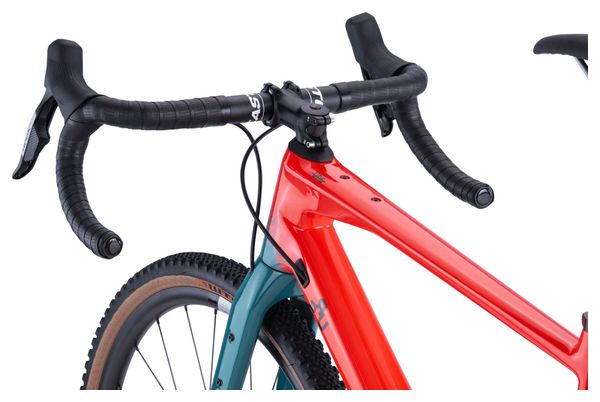 Vélo de Gravel BMC URS Two Sram Apex eTap AXS/X1 Eagle AXS 12V 700 mm Rouge Neon