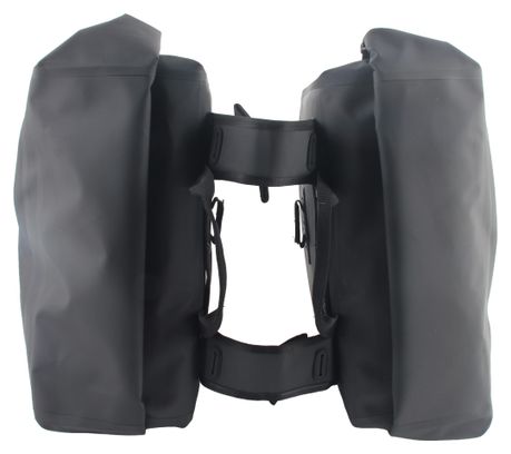 Sacoche Double Vélo 54 Litres Noire Imperméable Avec réflecteurs