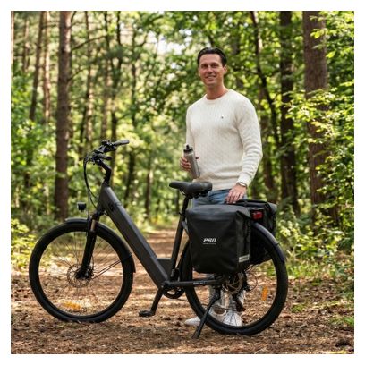 Sacoche Double Vélo 54 Litres Noire Imperméable Avec réflecteurs