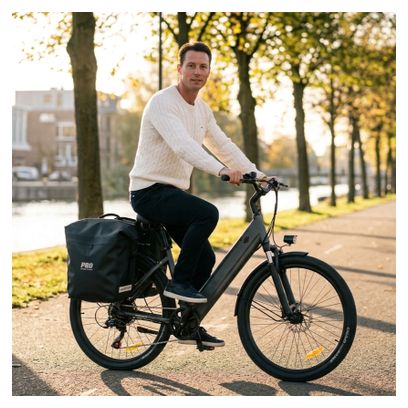 Sacoche Double Vélo 54 Litres Noire Imperméable Avec réflecteurs