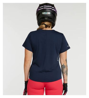 T-Shirt Femme Dharco Tech Neon Bleu