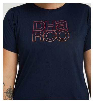 T-Shirt Dharco Tech Neon Blue Donna