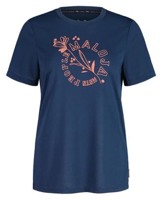 Maloja KarkogelM. Blaues T-Shirt für Frauen