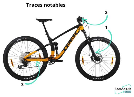 Produit Reconditionné - VTT Tout-Suspendu Trek Fuel EX Shimano Deore 12V Jaune Noir 2023