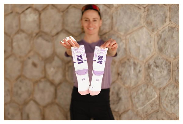Incylence Ultralight Kickass V4 Socks - White/Purple