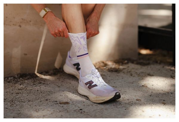 Incylence Ultralight Kickass V4 Socks - White/Purple