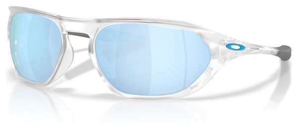 Oakley Cage Jacket Sunglasses, Matte Clear/Prizm Deep Water Polarized/OO9537-0261