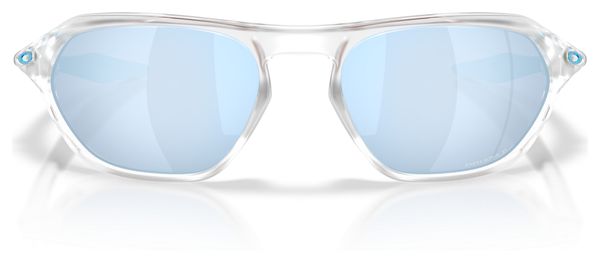 Oakley Cage Jacket Sunglasses, Matte Clear/Prizm Deep Water Polarized/OO9537-0261