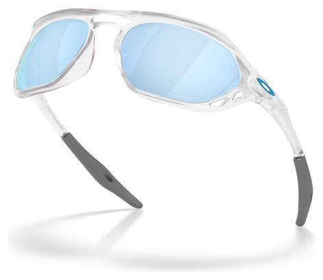 Oakley Cage Jacket Sunglasses, Matte Clear/Prizm Deep Water Polarized/OO9537-0261