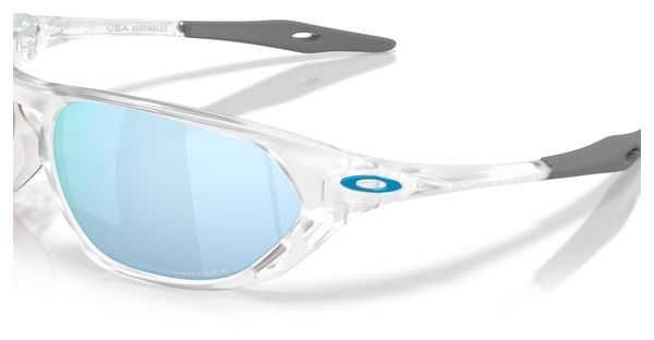 Oakley Cage Jacket Sunglasses, Matte Clear/Prizm Deep Water Polarized/OO9537-0261