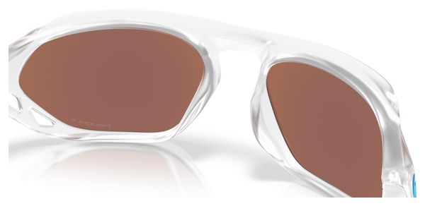 Oakley Cage Jacket Sunglasses, Matte Clear/Prizm Deep Water Polarized/OO9537-0261
