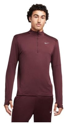 Haut thermique 1/2 zip Nike Element Rouge Homme