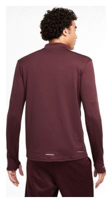 Haut thermique 1/2 zip Nike Element Rouge Homme