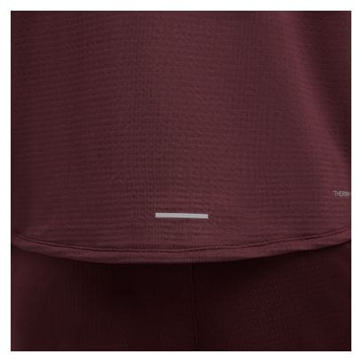 Camiseta térmica con 1/2 cremallera Nike Element Red para hombre