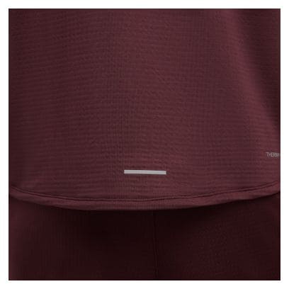 Haut thermique 1/2 zip Nike Element Rouge Homme